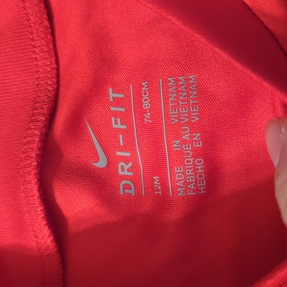 Bundle of Three Little Boy Outfits Size 12 Month 1 Nike and 2 Carter's Overalls - Picture 7 of 11